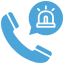 Icône de téléphone et message